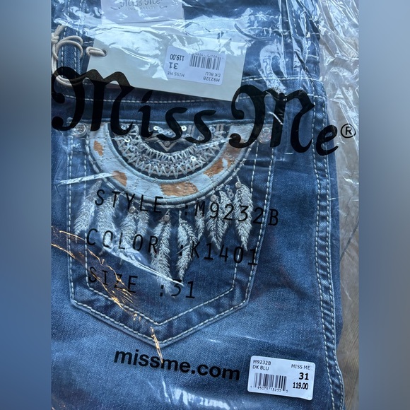 Nwt Miss me Cow Print Dreamcatcher Chloe boot jeans Sz 31 & 32 - Picture 2 of 5